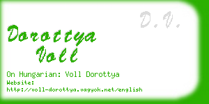 dorottya voll business card